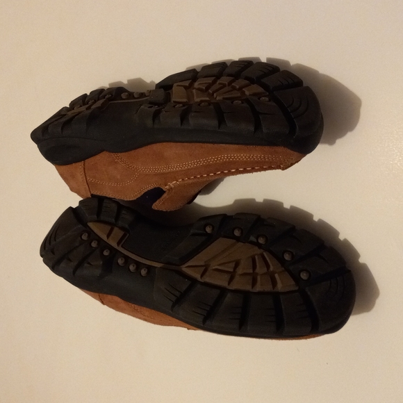 Lands End Men's Suede Slip On Shoes - Picture 6 of 8